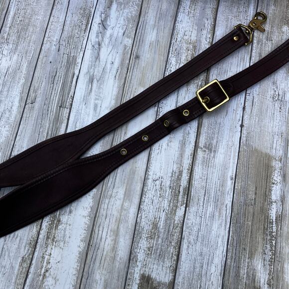 VTG Coach Leather Dowel Briefcase 5292 Messenger Bag Brown Crossbody Turnlock - Picture 10 of 16